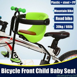 Baby Bike Seat Front Bicycle Seat Kids Safety Saddle Children Carrier w/Handrail