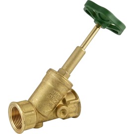 DVGW Angled Seat Sleeve Shut-off Valves - Free Flow Valves Drinking Water Valves (Thread Size: Rp 3/4")