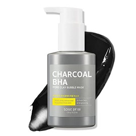 SOME BY MI Charcoal BHA Pore Clay Bubble Mask / 4.23Oz, 120g / Blackheads, Acne and Trouble Care / Remove Dead Cells and Skin Calming / Facial Skin Care