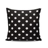 Hoooottle Custom Fancy Plush Black and White Polka Dot Square
