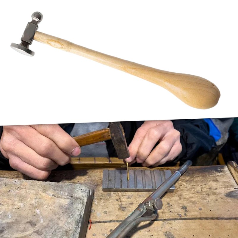 Perfeclan Two Sided Chasing Hammer for Jewelry Making Ball Pein