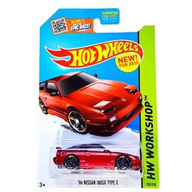 Hot Wheels 2015 HW Workshop '96 Nissan 180SX Type X 205/250, Red