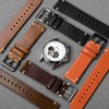 Anbeer Watch Band, Military Style Top Grain Leather, Quick Release