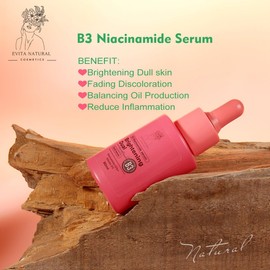 Evita Natural Cosmetics B3 Niacinamide Serum Radiance Dual Facial serum Niacinamide 10% + Arbutin 2%. 1 fl oz