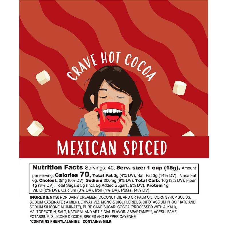 Crave Hot Chocolate Pods, Compatible with K-Cup Brewers, Mexican Spice