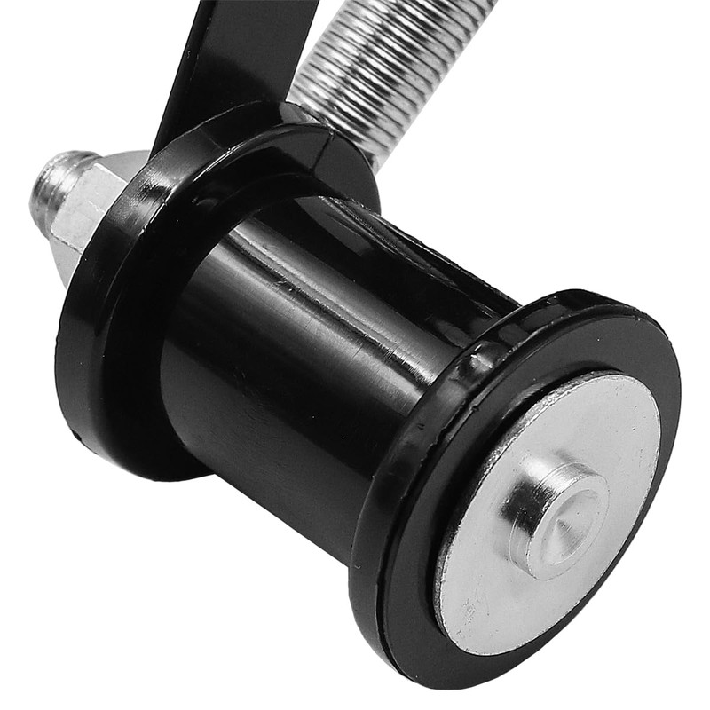 WANGCL Universal Motorcycle Chain Tensioner Adjuster (Black, Iron & Plastic)