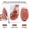 BAIMEI IcyMe Bath Sponge, Sponge Loofah Body Scrubber, Shower Pouf