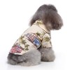 Tangpan Summer Pet Daisy Hawaiian Beach Plaid Print Shirts Clothes