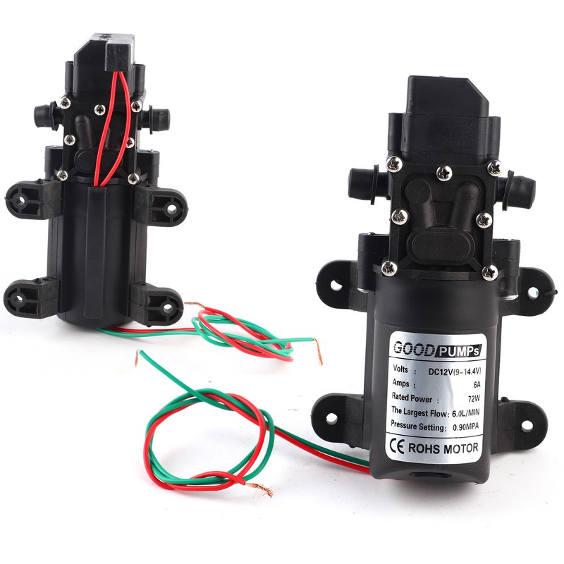 Diaphragm Pump Micro 6.0L/MIN 0.9MPA Straight Pipe Both Sides Right