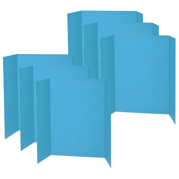 Pacon® Presentation Board, Sky Blue, Single Wall, 48" x 36", Pack of 6