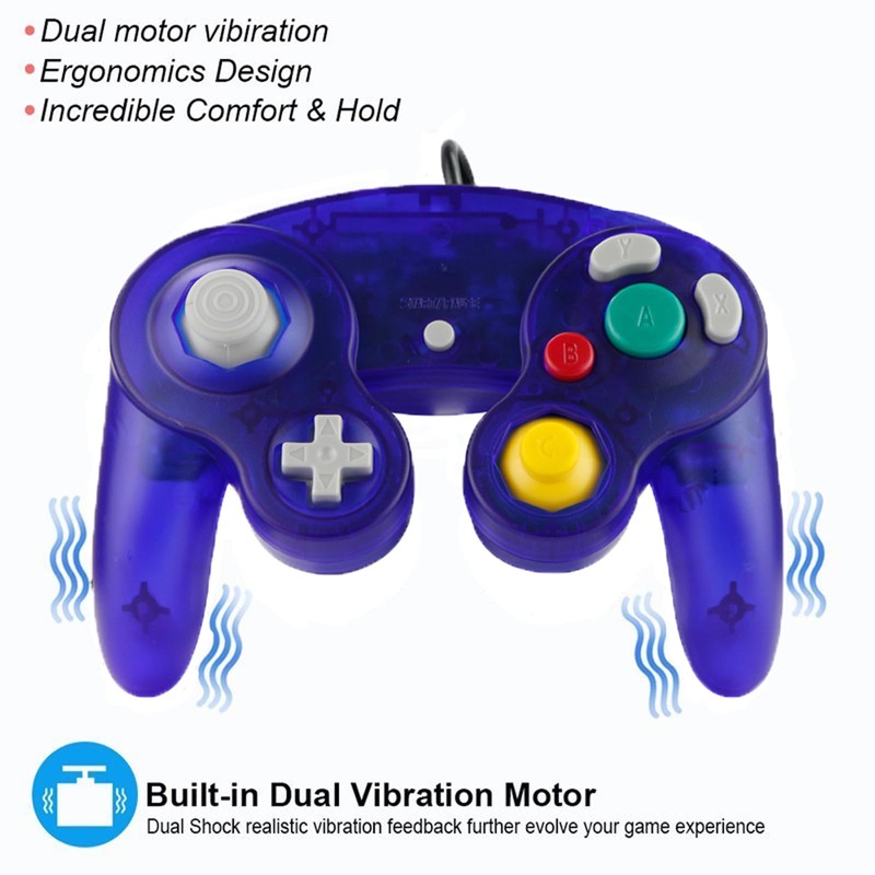 Hovlian 2 Pack NGC Controllers,Classic Wired Controller for Wii Game