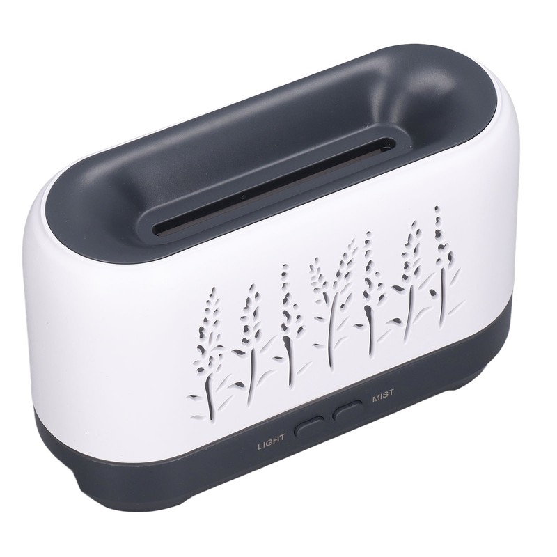 Humidifier 200ml White Hollow Flame Ultrasonic Atomization Silent Aroma Diffuser