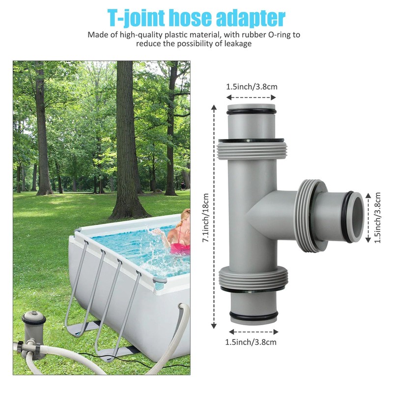 1-1/2 inch T Tee Joint Pool Filter Pump Hose Connector