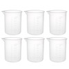 sourcingmap Measuring Cup 150ml PP Plastic Graduated Beaker Transparent for