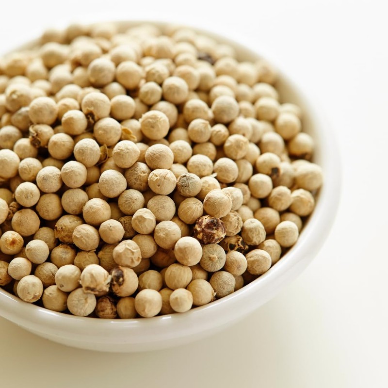 GranAroma White Peppercorns, 11.3 oz, Sauces & Soups, Bright Flavor,