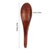 5pcs Wooden Spoon Fish Shaped Hand Carved Old Paint Color