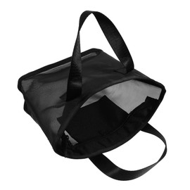 PACKOVE Wash Bag Mesh Toiletry Bag Travel Makeup Bag Mesh Bags with Zipper Makeup Bag Small Cosmetic Organizers Travel Bags Nylon Makeup Bag Cosmetic Bag Travel Toiletry Bags Makeup Bags