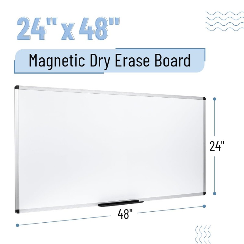 Mr. Pen- Magnetic Dry Erase Board for Wall, 24" x