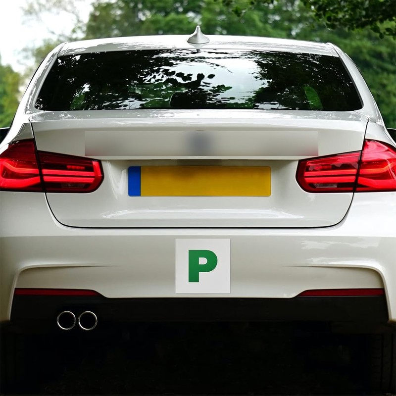 Sarini Fully Magnetic P Plates 2 Pack Green Probationary P