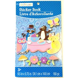 creatology 160 Owl Fox Tea Garden Party  Stickers Party Favors Teacher Supply Scrapbooking