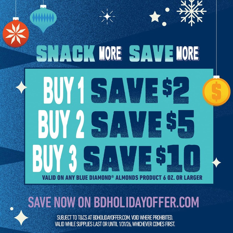 Blue Diamond Almonds Low Sodium Lightly Salted Snack Nuts, 25