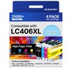 LC406XL Ink Cartridges for Brother Printer for Brother LC406 Ink