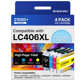 LC406XL Ink Cartridges for Brother Printer for Brother LC406 Ink Cartridges