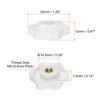 HARFINGTON 12pcs Star Knobs M5 Female Thread 32mm 6-Point Plastic