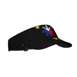 Cute Philippines Flag Sport Sun Visor Hats Adjustable Empty Top Baseball Cap Outdoor Filipino Ball Caps for Women and Men