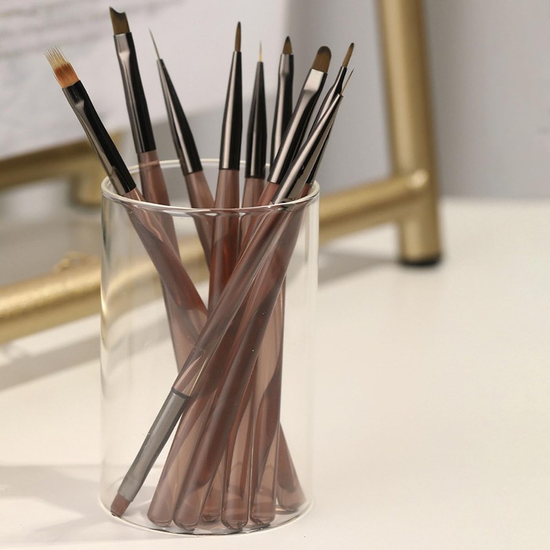 LUYING Nail Set Gel Nail Painting Brushes Acrylic Liquid Square,