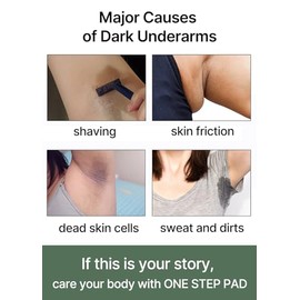 celimax- Almohadilla iluminadora corporal ONE STEP de Ji.Woo.Gae | Almohadilla exfoliante para el cuerpo, para axilas, rodillas y el...