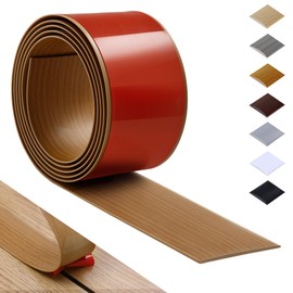 Bnell Floor Transition Strip Self Adhesive Vinyl Laminate Floor Cover Strip 3" Flat Divider for Joining Gaps and Doorway Transitions (3.3Ft, 7.6cm, Yellow Oak)