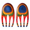 Totally Bamboo Baltique Marrakesh Collection Salad Hands Serving Utensil Set,