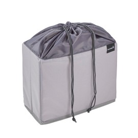 keeeper neo Foldable Fruit and Vegetable Box, 13 L, with Drawstring Bag, Suitable for Folding Box, Made from Recycled PET Bottles, 31.5 x 15 x 26.5 cm, Graphite
