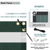 ECOOPTS 3'x11' Balcony Privacy Fence Screen with Zip Ties, Outdoor