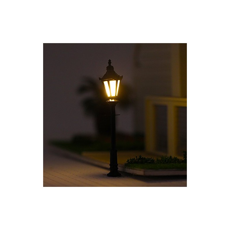 Evemodel Set of 5 Model Parking Lanterns LED Light Lamps
