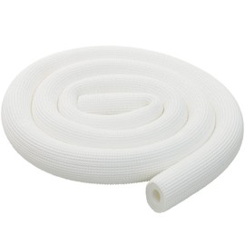 Pipe Insulation Tubing, BESUNTEK 6ft Heat Preservation Insulated Foam Tubing Handle Grip Support, for Water Pipes, air Conditioning Pipes (0.59" × 0.39", White, BESUNTEK-121)