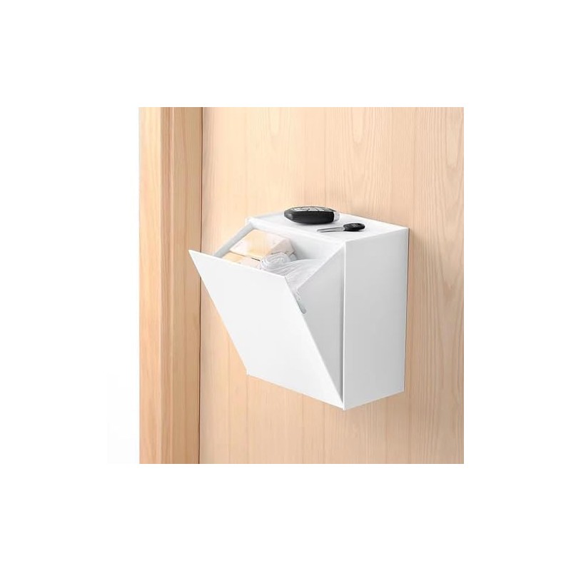 MOTOULAX Wall Mounted Storage Box Flip Lid Design Space Saving