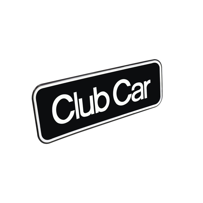 Drive-up Name Plate for Club Car Onward Emblem Silver for