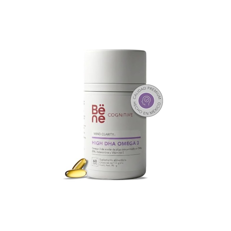 Omega 3 Vegano 60 Cápsulas - High DHA 1000mg +
