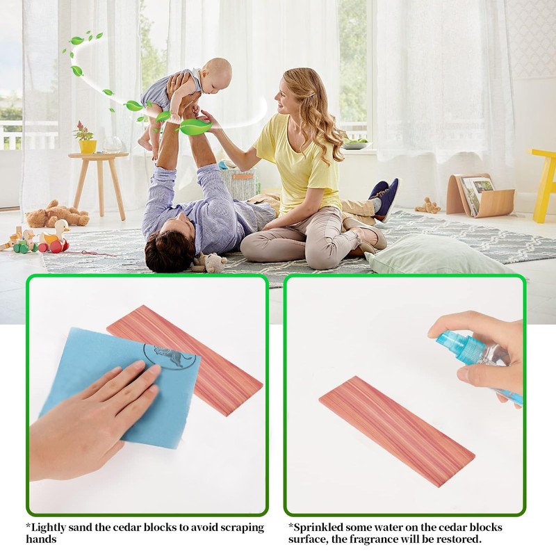 CEDARCAL 20 Piece Set of Premium Cedar Blocks for Clothes