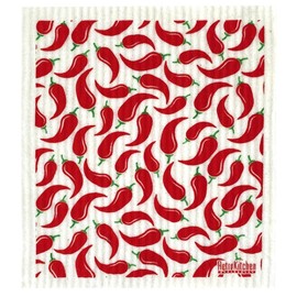 RetroKitchen Swedish Dish Sponge Cloth - Chillies