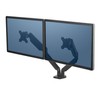 Fellowes Platinum Series Adjustable Dual Monitor Arm (8042501), Black