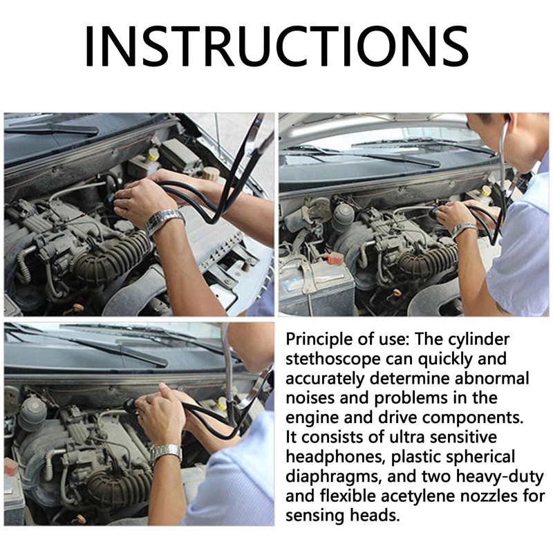 Xiciki Car Stethoscope, Motor Stethoscope, Mechanics Stethoscope, Car Machines, Diagnostic