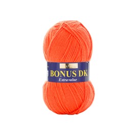 Hayfield Bonus DK Double Knitting, Bright Orange (981), 100g by Sirdar