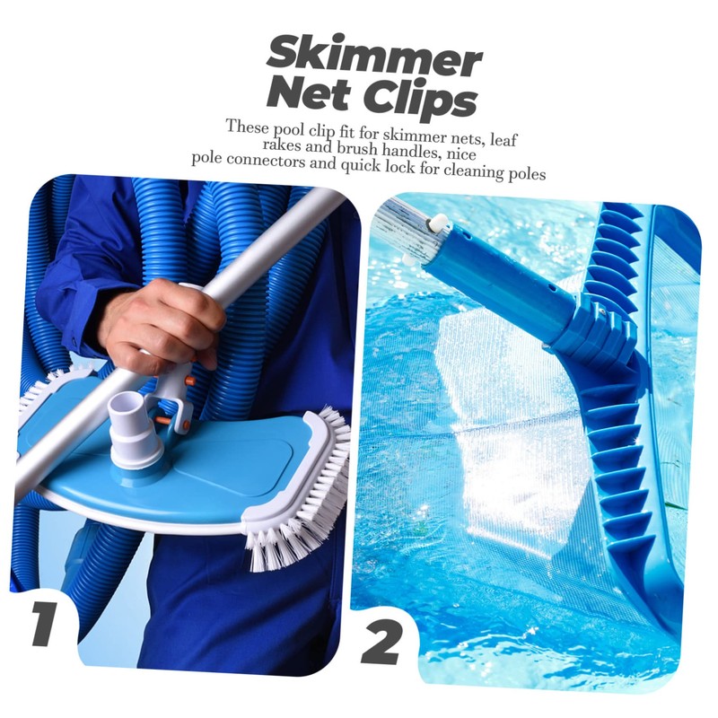 BESPORTBLE 15sets Swimming Pool v Clips Replacement Attachment Clips Handle