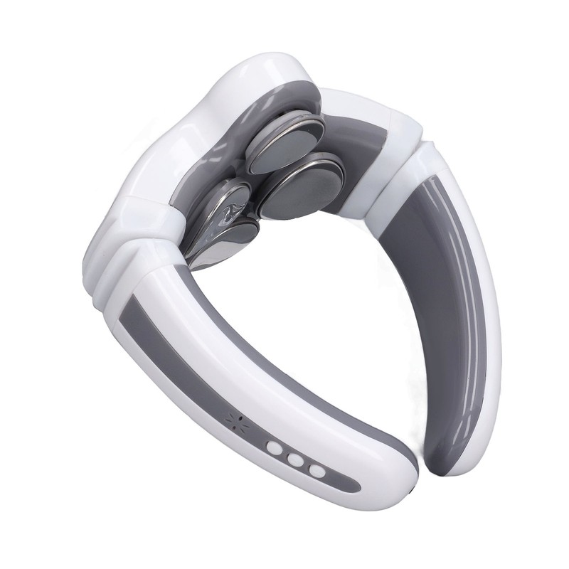 4 Heads Electric Pulse Neck Massager Intelligent 3D USB Charging