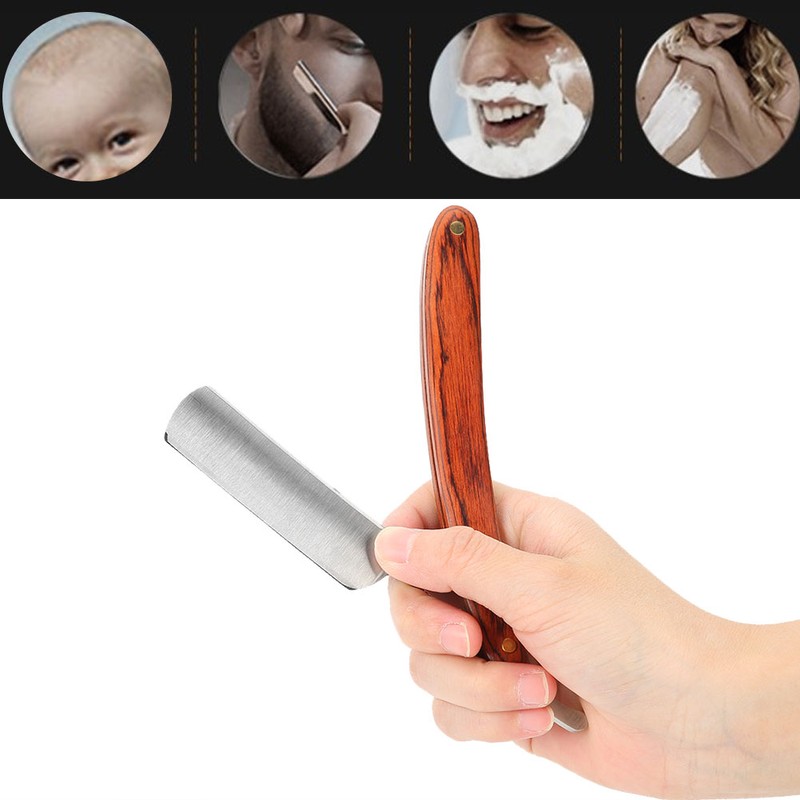 Antique Barber Razor Holder WoodenHandle Straight Edge Beard Shaving Hair