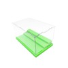 JDS Toy Store Acrylic Display Case (Green) for Minifigure &