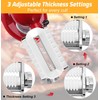 Adjustable 3 Thickness Meat Tenderizer Attachment for Kitchenaid Mixers, Dishwasher